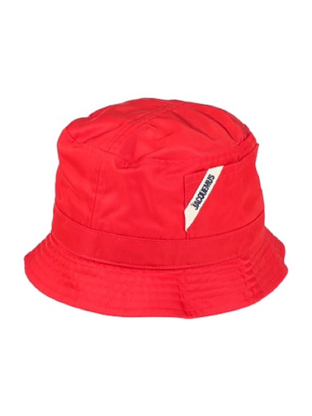 NWT Jacquemus Ovalie Red Logo Patch Bucket Hat Size 58